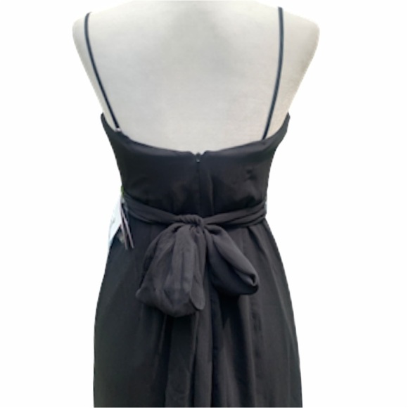 NEW Vera Wang WHITE Gown 4 Black Godets  Formal Whimsygoth Dark Romantic - Picture 7 of 13